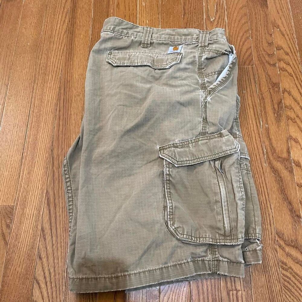 Carhartt Men's Brown and Khaki Shorts